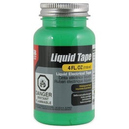 Liquid Electrical Tape, Waterproof, Green, 4-oz.