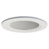 Coilex Baffle, White With White Trim Ring, 4-In.