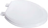 LDR Industries Toilet Seat Elongated Beveled Edge Wood White