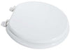 LDR Industries Toilet Seat Round Molded Wood White