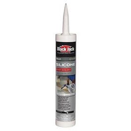 Silicone Roof Sealant, White, 10-oz.