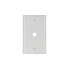 Eaton Cooper Wiring Telephone and Coaxial Wallplate, White (1 Gang, White)