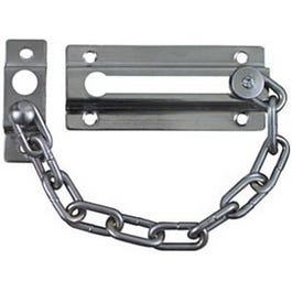 Door Chain Fastener, Satin Chrome