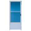 Storm Door, Self-Storing Screen, White Aluminum, 32 x 80 x 1-In.