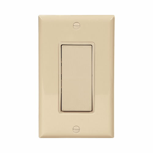 Eaton Cooper Wiring Standard Grade Decorator Switch 15A, 120/277V Ivory (Ivory, 120/277V)