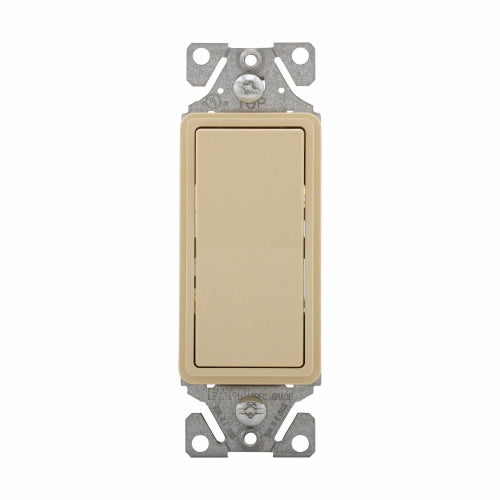 Eaton Cooper Wiring Standard Grade Decorator Switch 15A, 120/277V Ivory (Ivory, 120/277V)