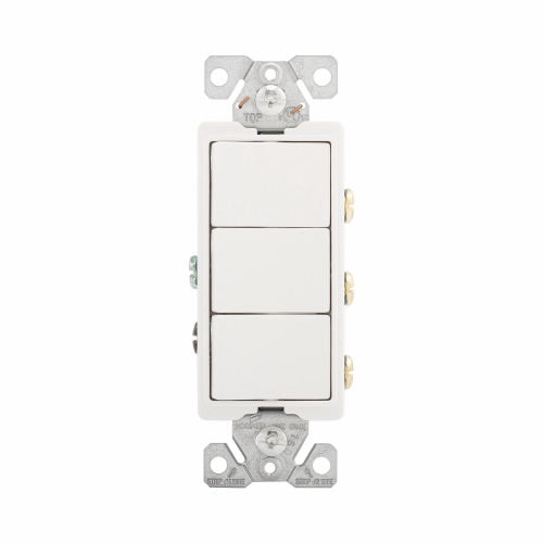 Eaton Cooper Wiring Commercial Grade Combination Switch 15A, 120/277V White (White, 120/277V)