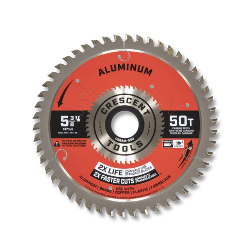 Crescent 5-3/8 x 50-Tooth Medium Aluminum Circular Saw Blade (5-3/8 x 50-Tooth)