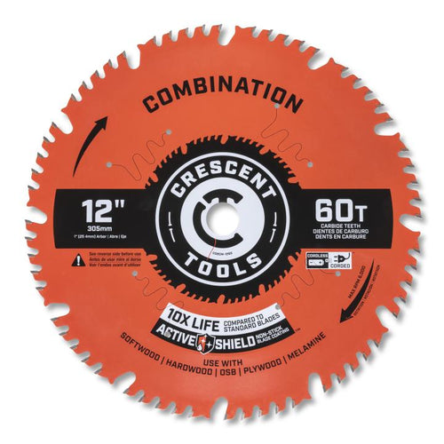 Crescent 12 x 60-Tooth Combination Circular Saw Blade (12 x 60-Tooth)