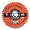 Crescent 10 x 40-Tooth General Purpose Circular Saw Blade (10 x 40-Tooth)