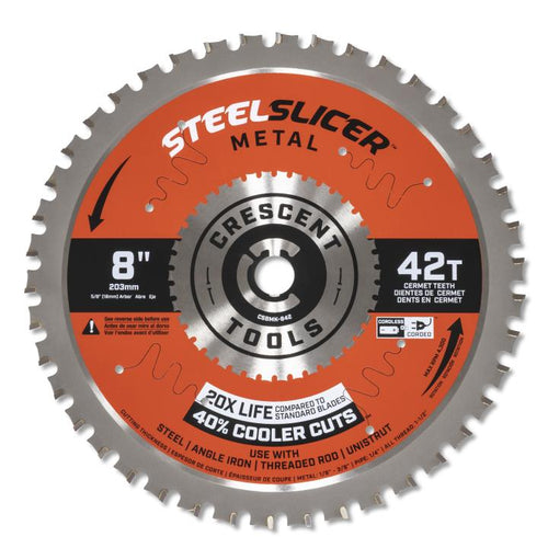 Crescent 8 x 42-Tooth SteelSlicer™ Thick Metal Circular Saw Blade (8 x 42-Tooth)