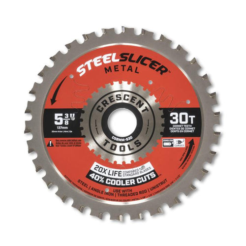 Crescent 5-3/8 x 30-Tooth SteelSlicer™ Medium Metal Circular Saw Blade (5-3/8 x 30-Tooth)