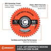 Crescent 7-1/4 x 44-Tooth Composite Decking Circular Saw Blade (7-1/4 x 44-Tooth)