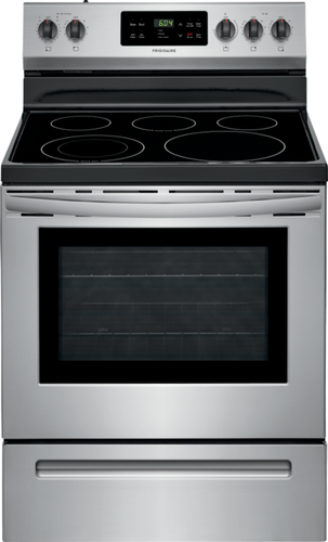 Frigidaire 30 in. 5.3 cu. ft. Electric Range with Self-Cleaning Oven in Stainless Steel