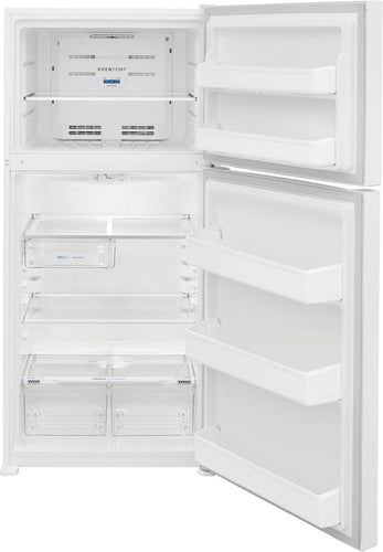 Frigidaire 18.3 Cu. Ft. Top Freezer Refrigerator LED Lighting Frost Free Defrost ADA Compliant in White