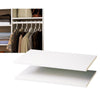 Easy Track 2 Ft. W. x 14 In. D. Laminated Closet Shelf, White (2-Pack)