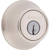 Kwikset Satin Nickel Adjustable Latch Single Cylinder Deadbolt