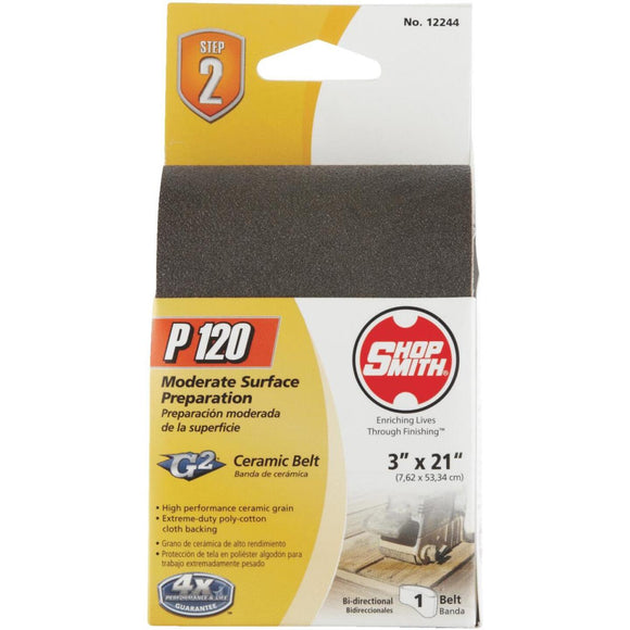 Gator Blade 3 In. x 21 In. 120 Grit Heavy-Duty Sanding Belt