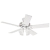 Hunter Studio 52 In. White Ceiling Fan with Light Kit