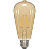 Satco 60W Equivalent Warm White ST19 Medium Base LED Amber Decorative Light Bulb