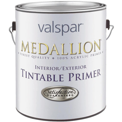 Valspar Medallion 100% Acrylic Tintable Interior/Exterior Primer, Gray, 1 Gal.