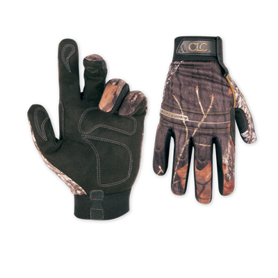 Custom Leathercraft Mossy Oak® Camo Hi-Dexterity Gloves Large (Large)