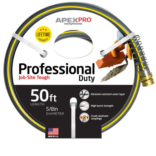 Teknor-Apex 3/4 x 75' Professional Duty Water Hose Black/Yellow