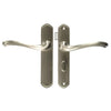 Wright Products Castellan Surface Lever Mount Latch With Deadbolt (Satin Nickel)