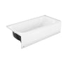 BOOTZ Aloha Porcelain Enamel Alcove Bathtub (Right Hand Drain 60 x 30 x 14 1/4, White)