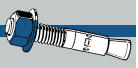 Midwest Fastener TorqueMaster Blue Wedge Anchors 1/4 x 2-1/4 (1/4 x 2-1/4)