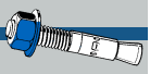 Midwest Fastener TorqueMaster Blue Wedge Anchors 5/8 x 6 (5/8 x 6)