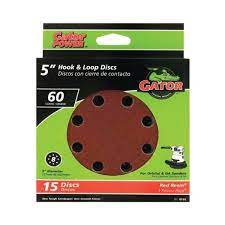 Gator 5 random orbit sanding discs 60 Grit