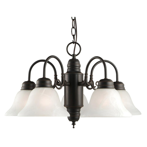 Design House Millbridge Chandelier in Oil-Rubbed Bronze, 5-Light 13.5-Inch by 22-Inch (13.5