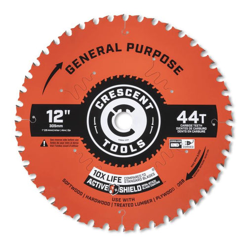 Crescent 12 x 44-Tooth General Purpose Circular Saw Blade