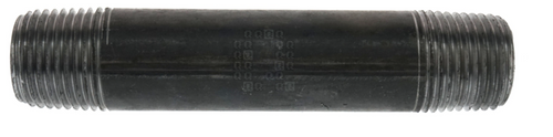 World Wide Sourcing Black Schedule 40 Pipe Nipple