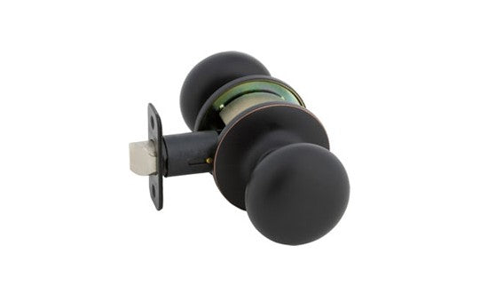 Delaney Callan Saxon Entry Knobset View Pack Oil-Rubbed Bronze Edged (US10BE)