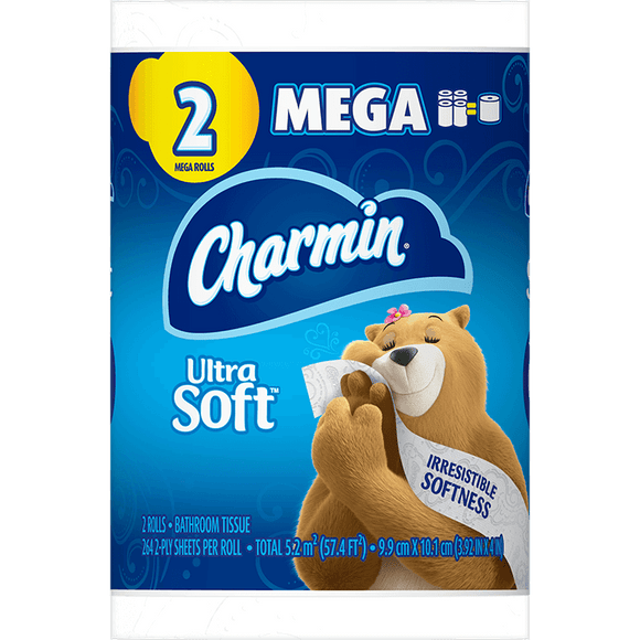 Charmin Ultra Soft 2 Mega Rolls