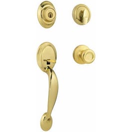 Polished-Brass Dakota Handleset