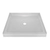 Classic 400 Shower Base, High-Gloss White, 36 x 36-In.