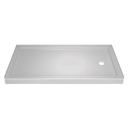 Classic 400 Shower Base, Single Threshold, Right Drain, White, 32-In. x 60-In.