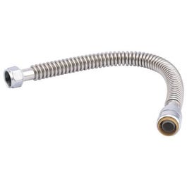 Flexible Water Heater Connector, .75-In. FIP x 18-In.