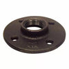 B & K Industries Black Floor Flange 150# Malleable Iron Threaded Fittings 1-1/2