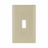 Eaton Cooper Wiring Toggle Wallplate, Ivory 1 Gang