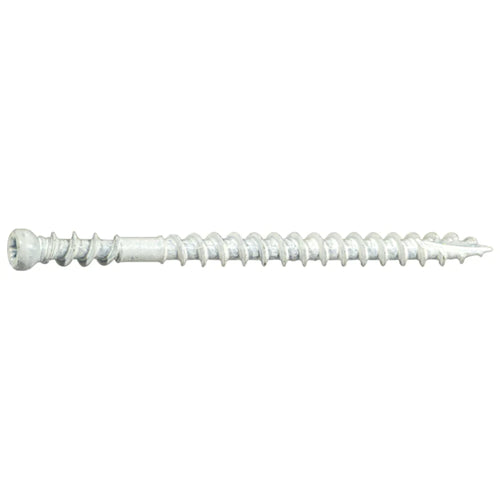 Monster Fastener #8 x 2-1/2 Star Drive White Composite Trim Saberdrive Screws 5 lb. Tub