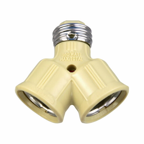 Eaton Lampholder Socket Adapter 250V, Ivory