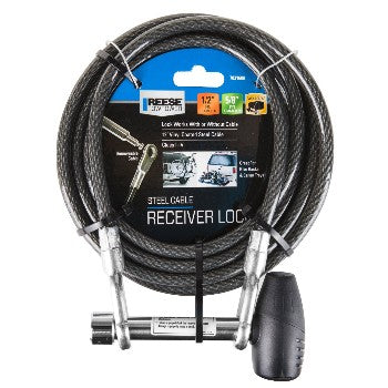 BullDog Towing 7031600 Receiver Lock & Cable, Easy Access ~ 1/2