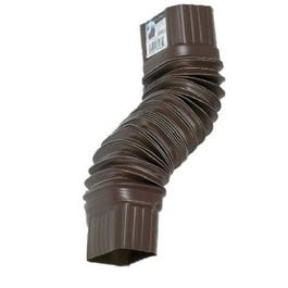 Gutter Flex Elbow, Brown, 2 x 3-In.