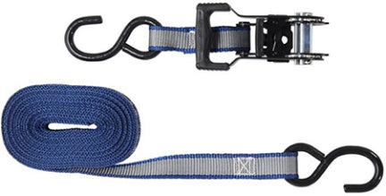 RATCHET TIE-DOWN 14 FT X 1 IN GNMTL GRAY