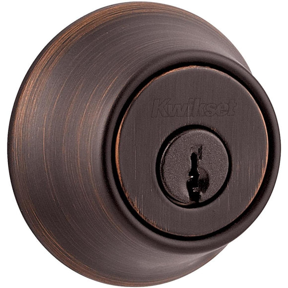 Kwikset Venetian Bronze Single Cylinder Deadbolt