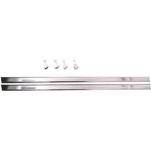 Easy Track 3 Ft. x 1 In. Closet Rod & Ends, Chrome